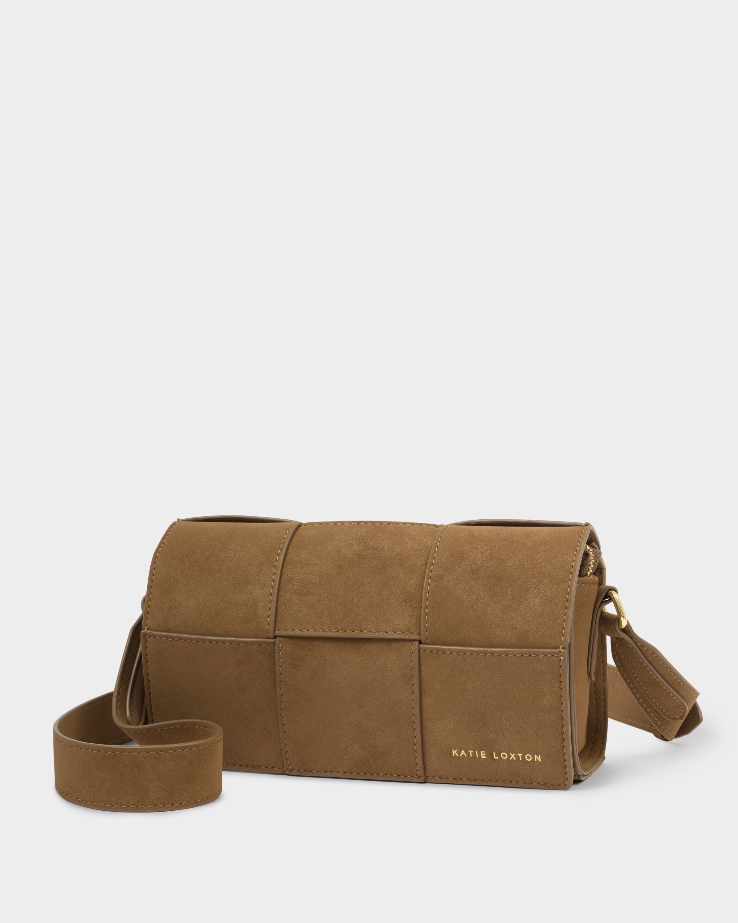 Katie Loxton | Taya Crossbody Bag - Caramel Suedette