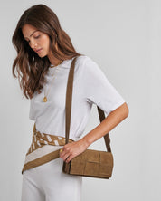 Katie Loxton | Taya Crossbody Bag - Caramel Suedette