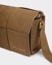 Katie Loxton | Taya Crossbody Bag - Caramel Suedette