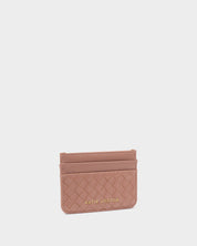 Katie Loxton | Nova Woven Texture Cardholder - Pink Clay