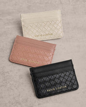 Katie Loxton | Nova Woven Texture Cardholder - Off White
