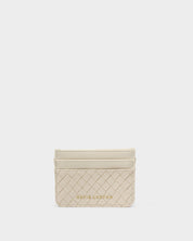 Katie Loxton | Nova Woven Texture Cardholder - Off White