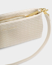 Katie Loxton | Nova Small Shoulder Bag - Oyster Woven