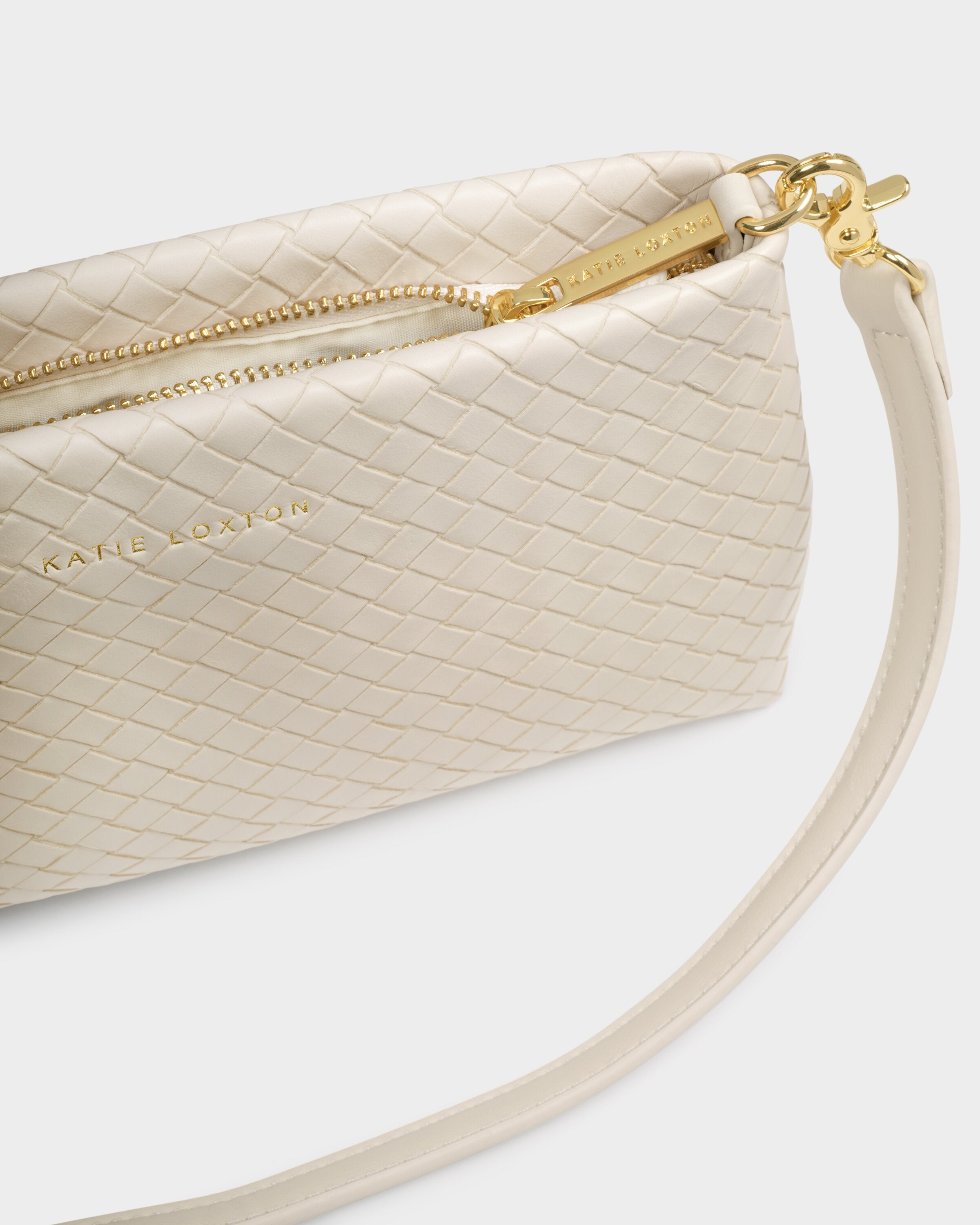 Katie Loxton | Nova Small Shoulder Bag - Oyster Woven