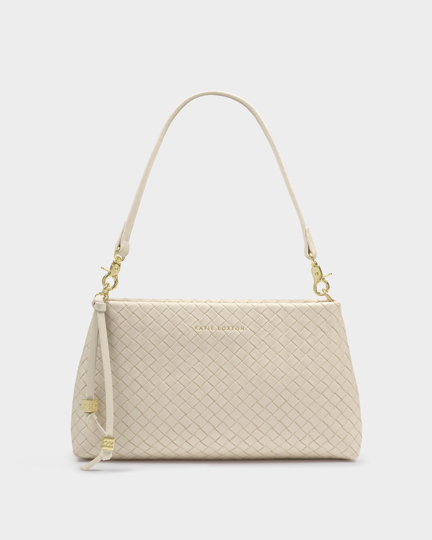 Katie Loxton | Nova Small Shoulder Bag - Oyster Woven