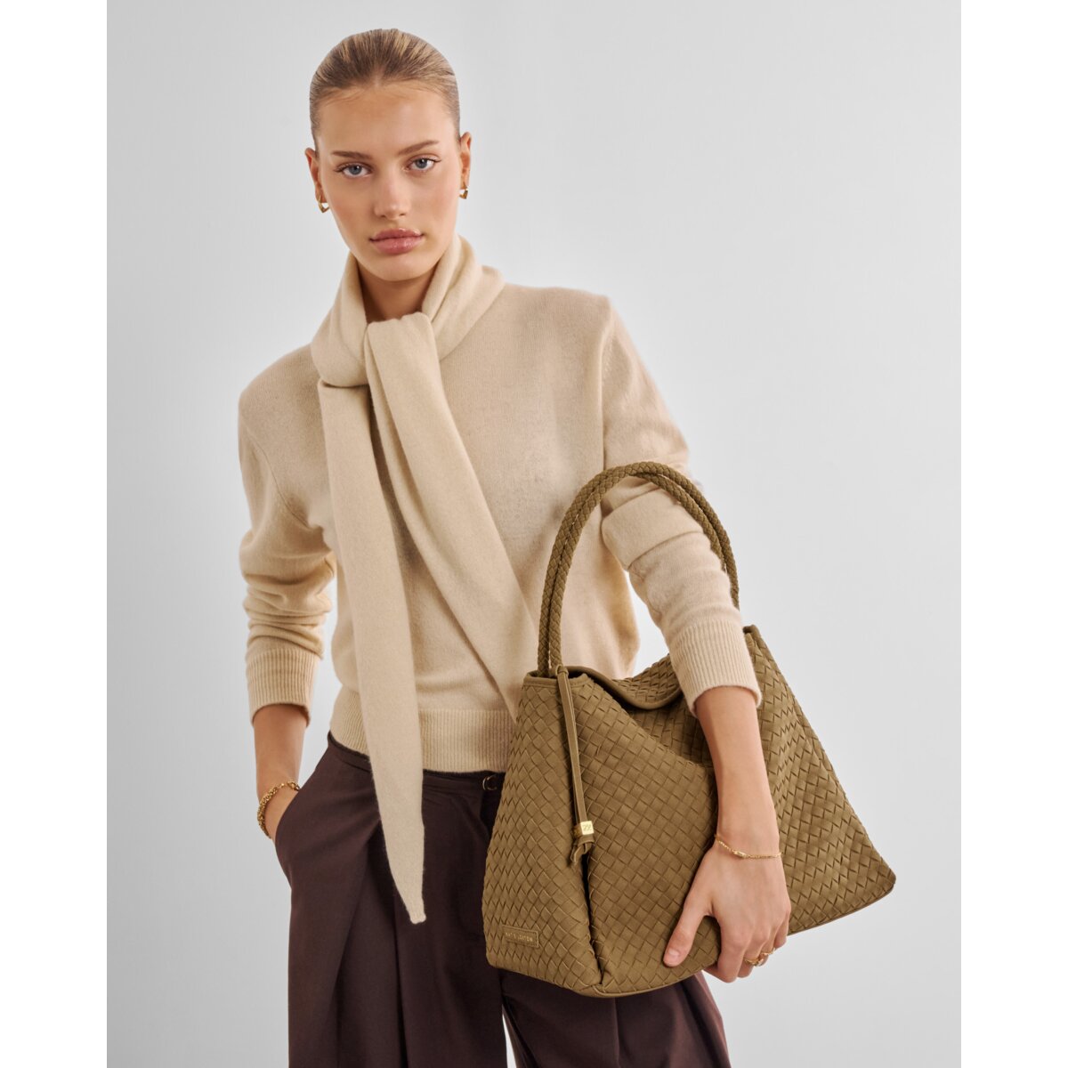 Katie Loxton | Nova Large Shopping Bag - Light Caramel