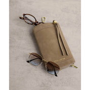 Katie Loxton | Duo Sunglasses Case - Taupe Suedette