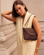 Katie Loxton | Cord Small Shoulder Bag - Bitter Chocolate