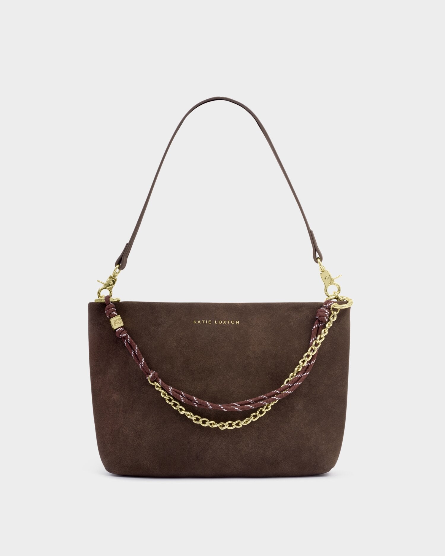 Katie Loxton | Cord Small Shoulder Bag - Bitter Chocolate