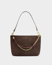 Katie Loxton | Cord Small Shoulder Bag - Bitter Chocolate