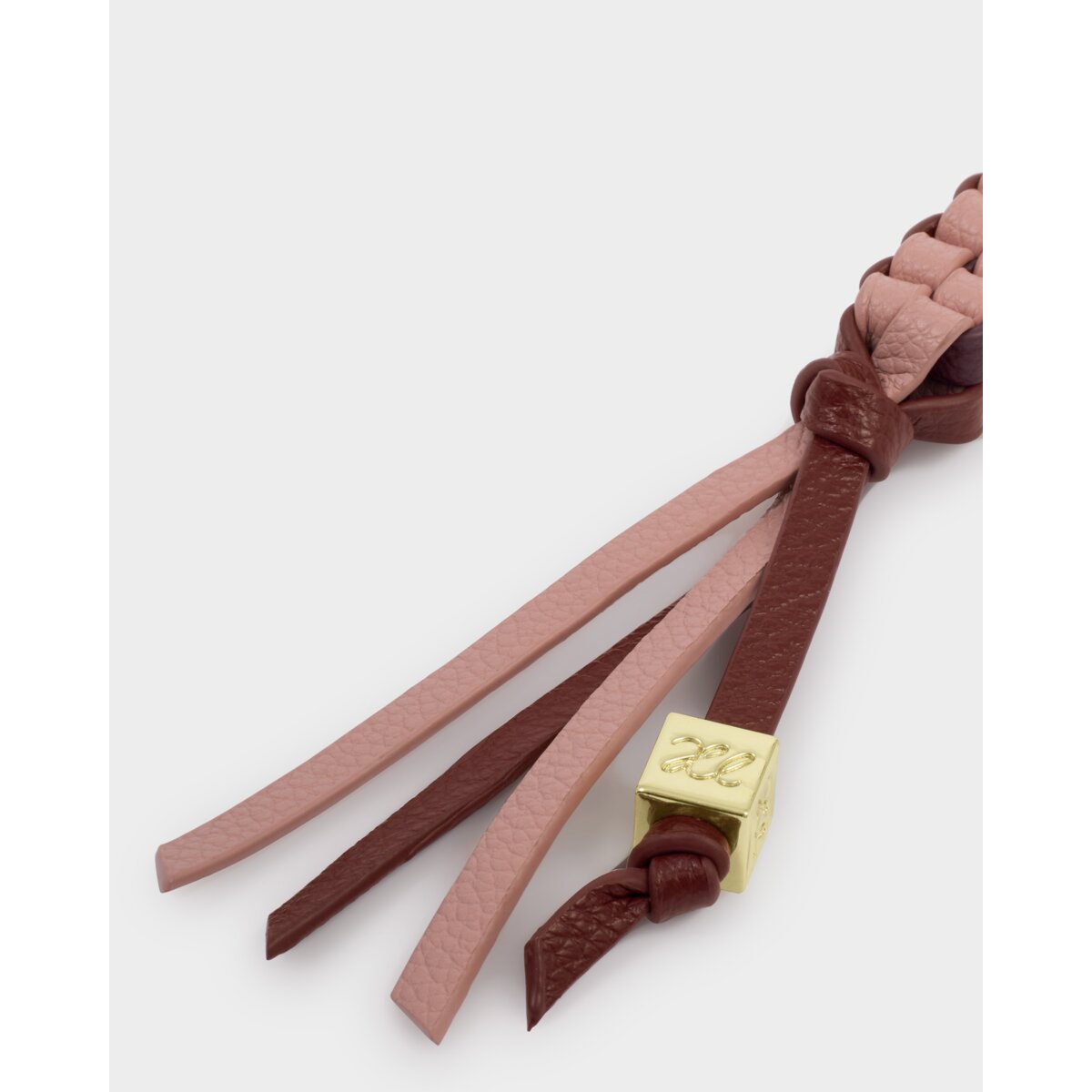 Katie Loxton | Braided Keyring Bag Charm - Rose Pink