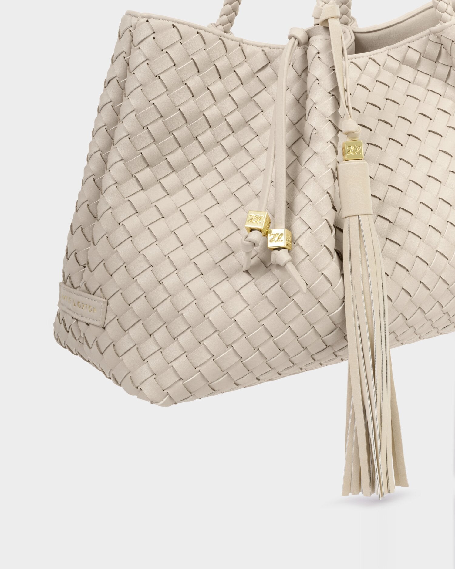 Katie Loxton | Oversized Tassel bag Charm - Chalk Suedette