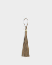 Katie Loxton | Oversized Tassel bag Charm - Taupe Suedette