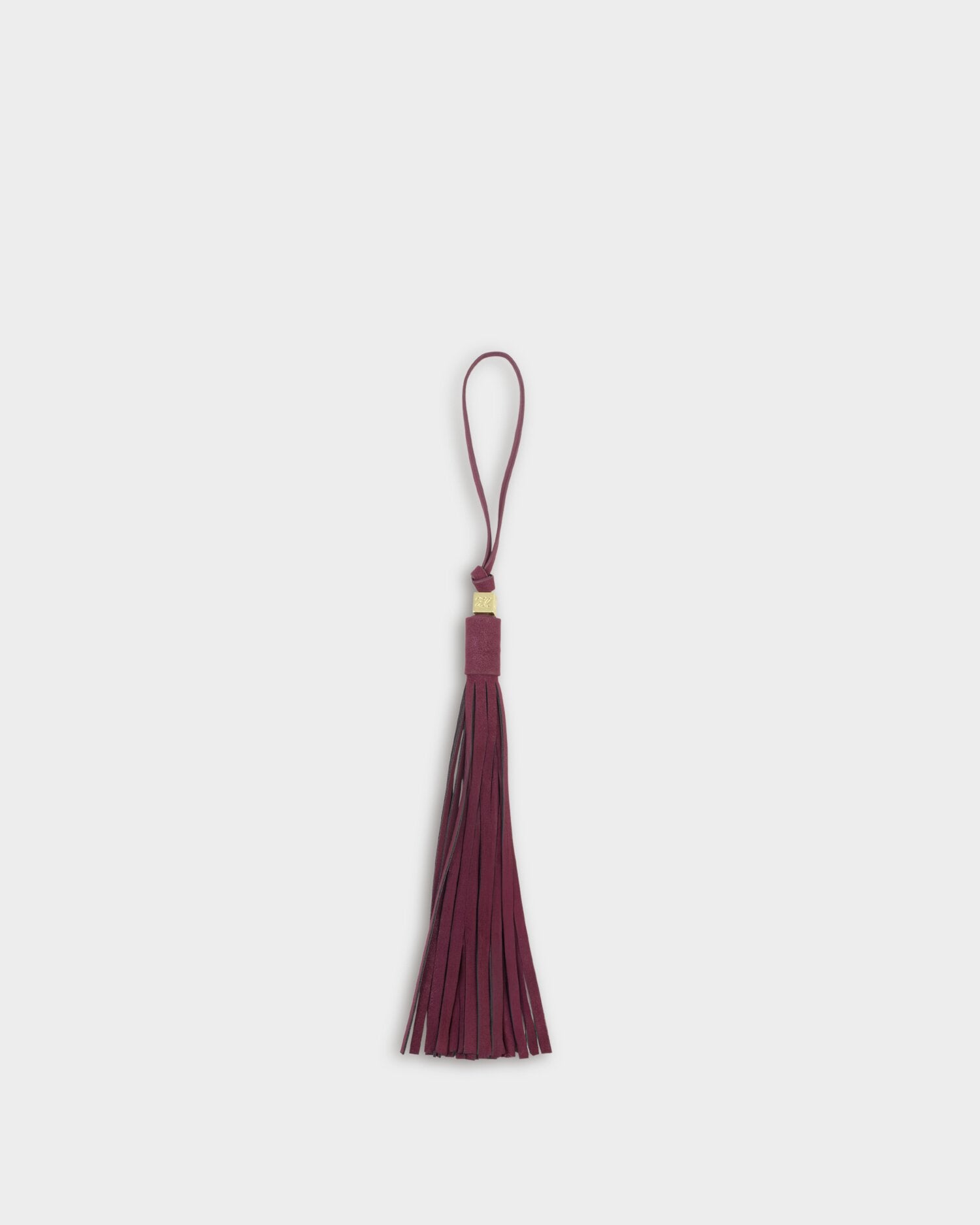 Katie Loxton | Oversized Tassel bag Charm - Cherry Suedette