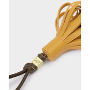 Katie Loxton | Tassel Bag Charm - Bitter Chocolate & Yellow