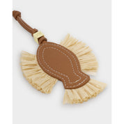 Katie Loxton | Raffia Fish Bag Charm  - Cognac & Raffia