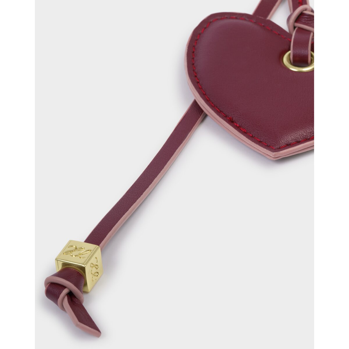 Katie Loxton | Amour Heart Bag Charm  - Cherry