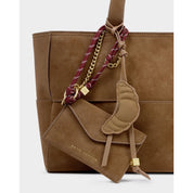 Katie Loxton | Croissant Bag Charm - Caramel