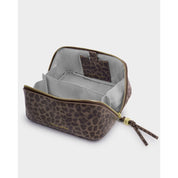 Katie Loxton | Fold Out Mirror Make up Bag - Leopard
