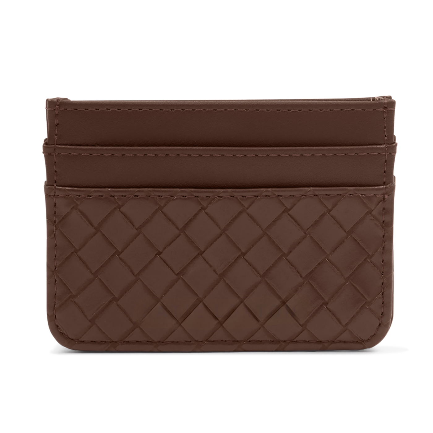 Katie Loxton | Nova Woven Texture Cardholder - Chocolate