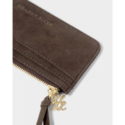 Katie Loxton | Gift boxed Coin & Cardholder - Chocolate Suedette