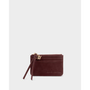 Katie Loxton | Gift boxed Coin & Cardholder - Cherry Suedette