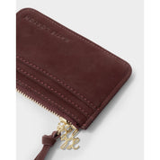 Katie Loxton | Gift boxed Coin & Cardholder - Cherry Suedette