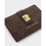 Katie Loxton | Orin Twist Lock Purse - Bitter Chocolate