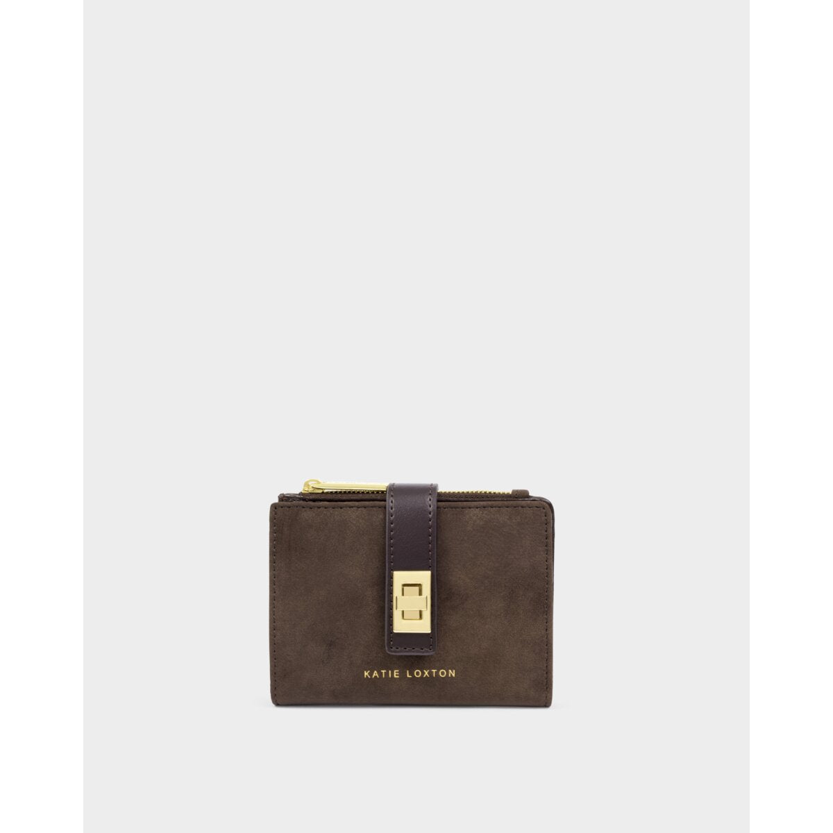Katie Loxton | Orin Twist Lock Purse - Bitter Chocolate