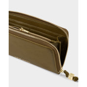 Katie Loxton | Large Purse - Deep Olive Patent