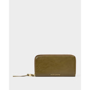 Katie Loxton | Large Purse - Deep Olive Patent