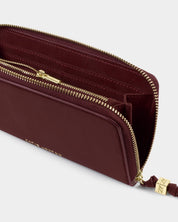 Katie Loxton | Large Purse - Cherry Suedette