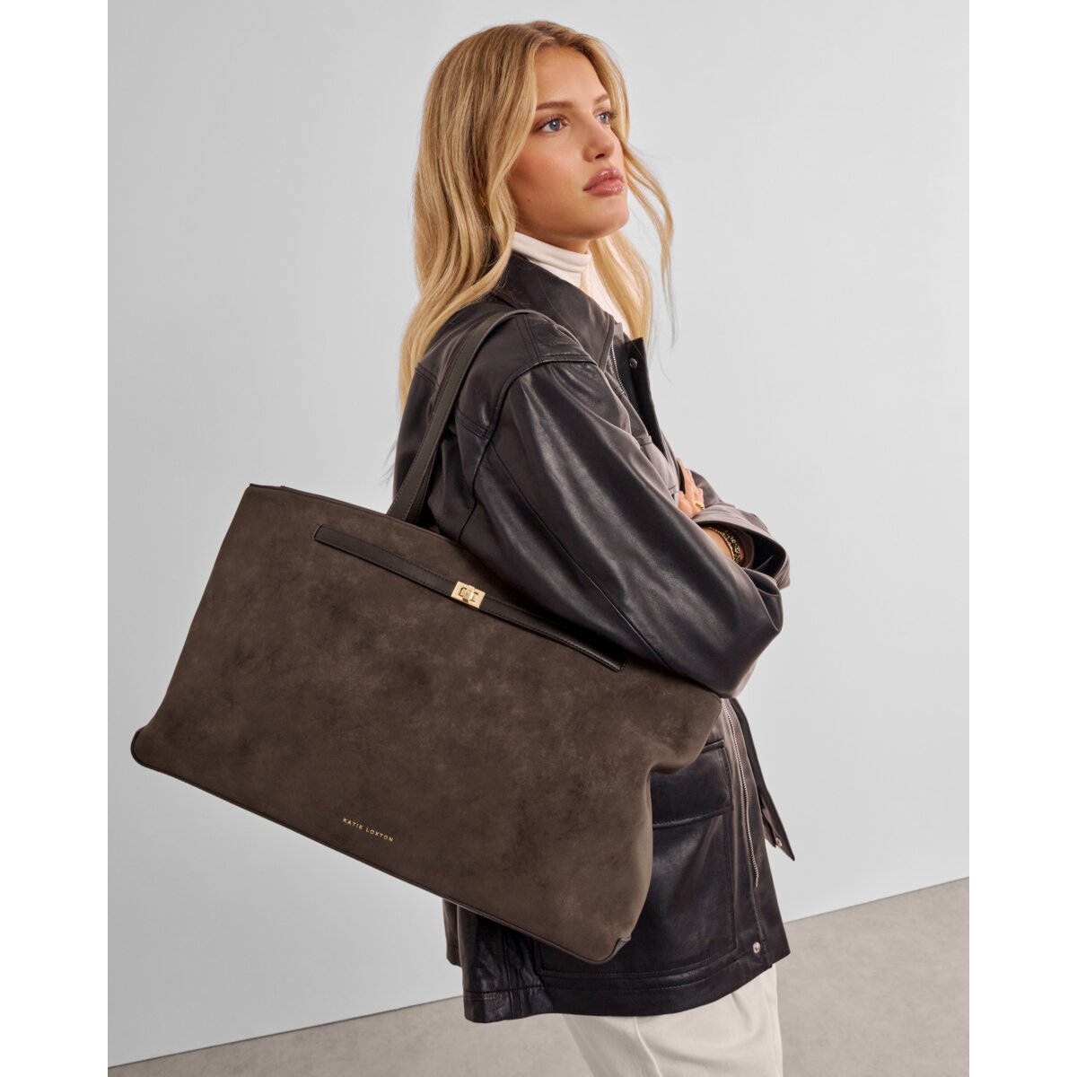 Katie Loxton | Orin Large Tote Bag - Bitter Chocolate