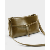 Katie Loxton | Lori Crossbody bag - Deep Olive patent