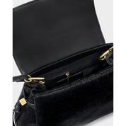 Katie Loxton | Alyssa Top Handle Bag - Black Faux Pony