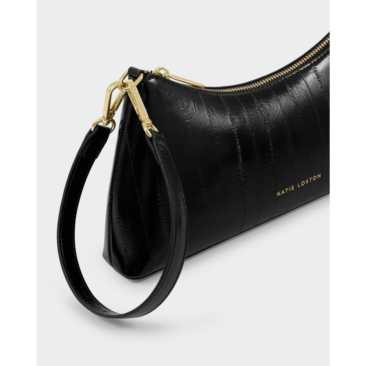 Katie Loxton | Miley Small Shoulder Bag - Black eel
