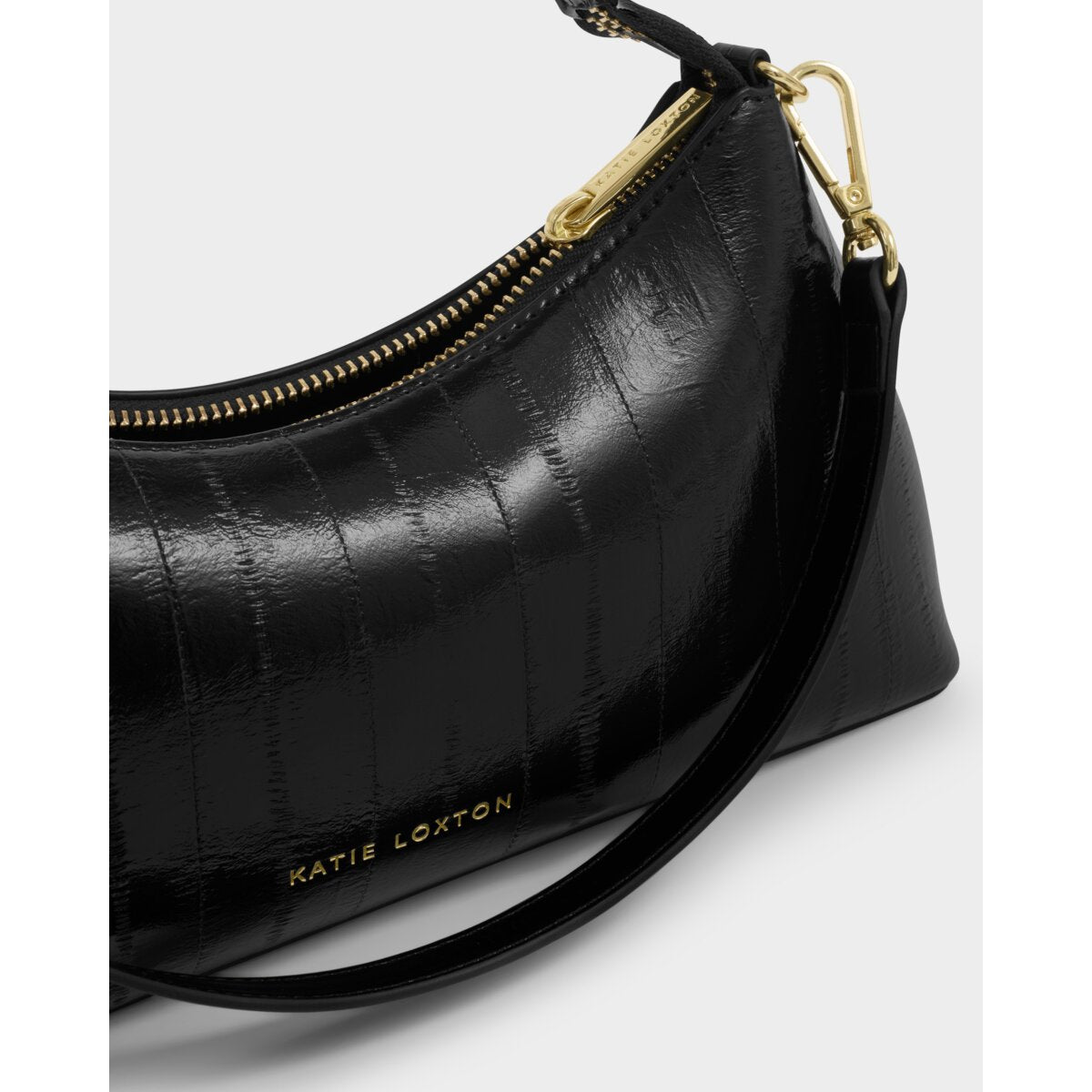 Katie Loxton | Miley Small Shoulder Bag - Black eel