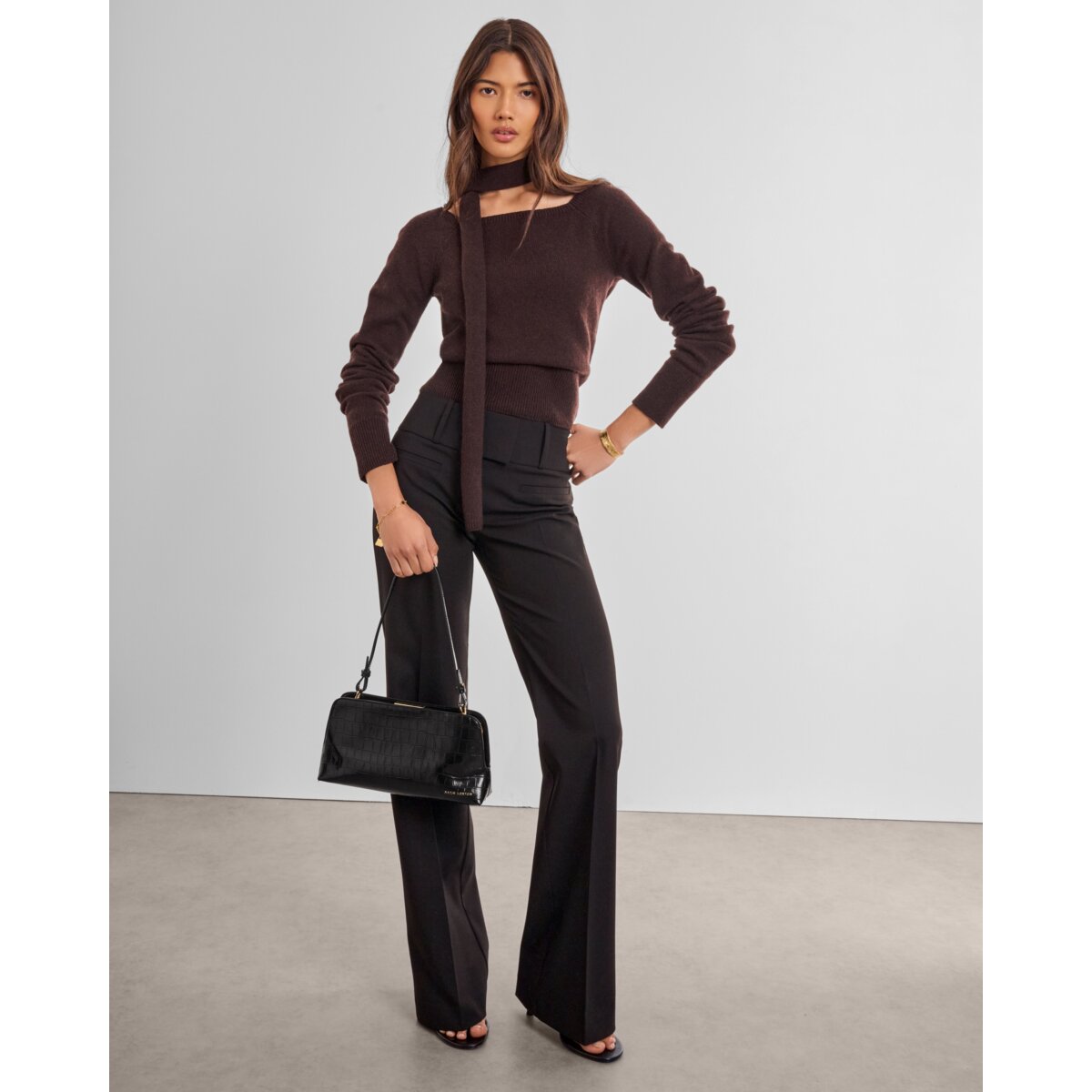 Katie Loxton | Estelle Multiway Bag - Black Faux Croc