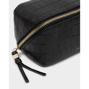 Katie Loxton | Fold Out Mirror Make up Bag - Black Croc