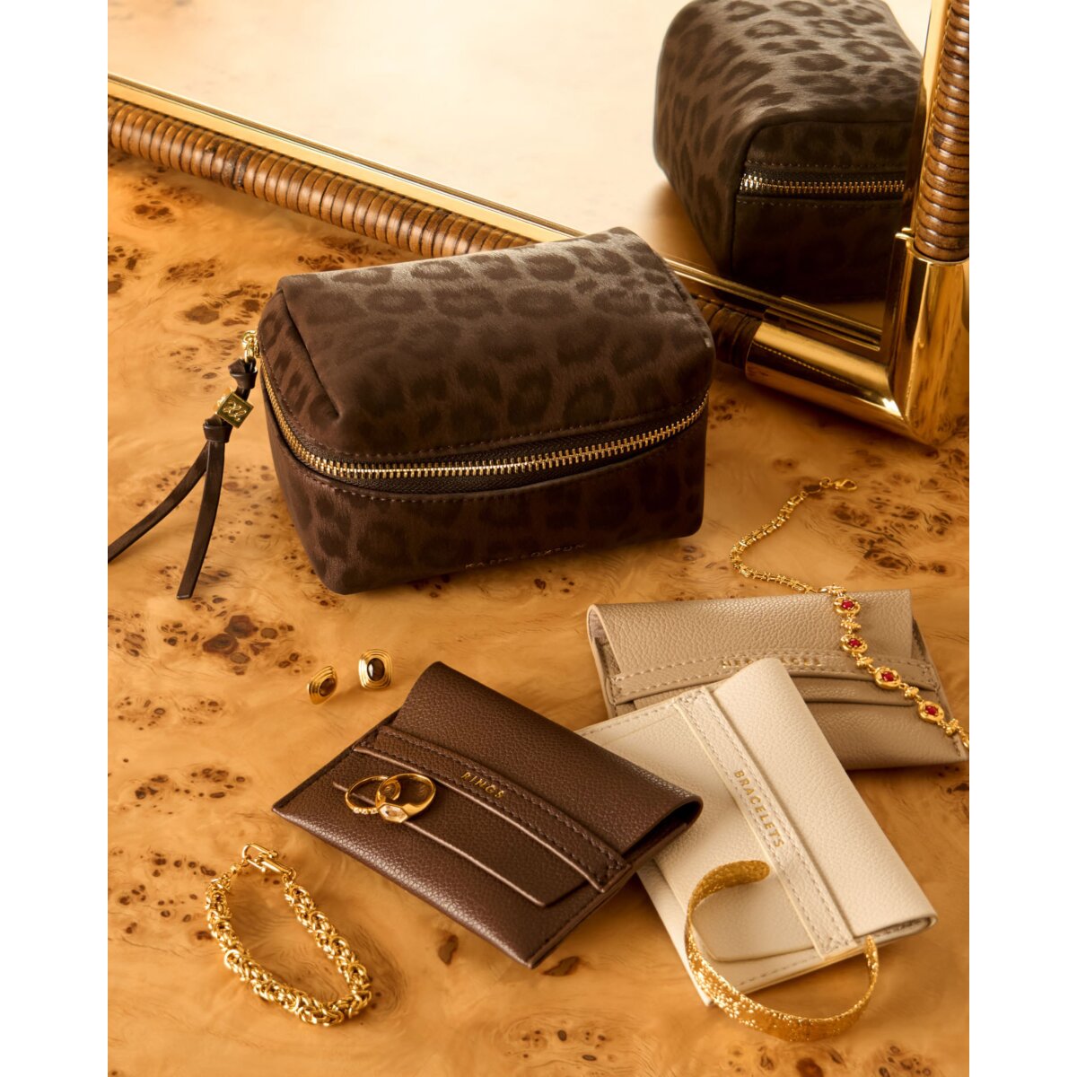 Katie Loxton | Accessories Organiser - Chocolate Leopard