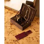 Katie Loxton | Large Jewellery Box - Chocolate Suedette
