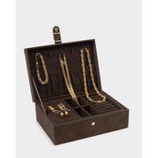 Katie Loxton | Large Jewellery Box - Chocolate Suedette