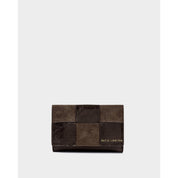Katie Loxton | Taya Woven Purse - Bitter Chocolate Patent