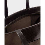 Katie Loxton | Taya Woven Tote Bag - Bitter Chocolate Patent