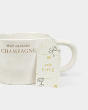 Katie Loxton | Speckled Sentiment Mug - May Contain Champagne
