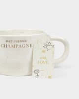 Katie Loxton | Speckled Sentiment Mug - May Contain Champagne