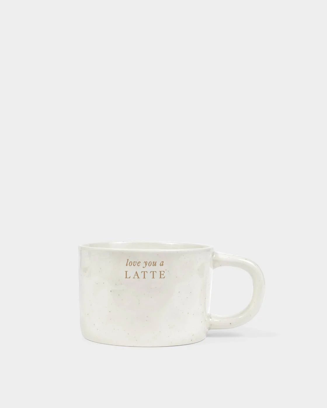 Katie Loxton | Speckled Sentiment Mug - Love you a Latte