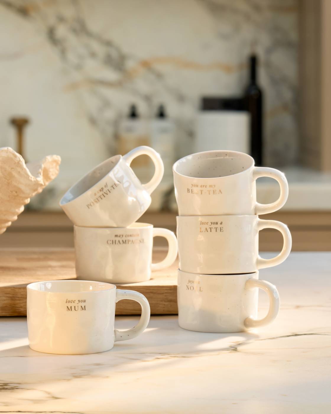 Katie Loxton | Speckled Sentiment Mug - Love you a Latte