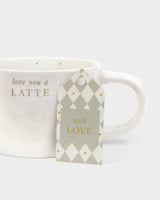 Katie Loxton | Speckled Sentiment Mug - Love you a Latte
