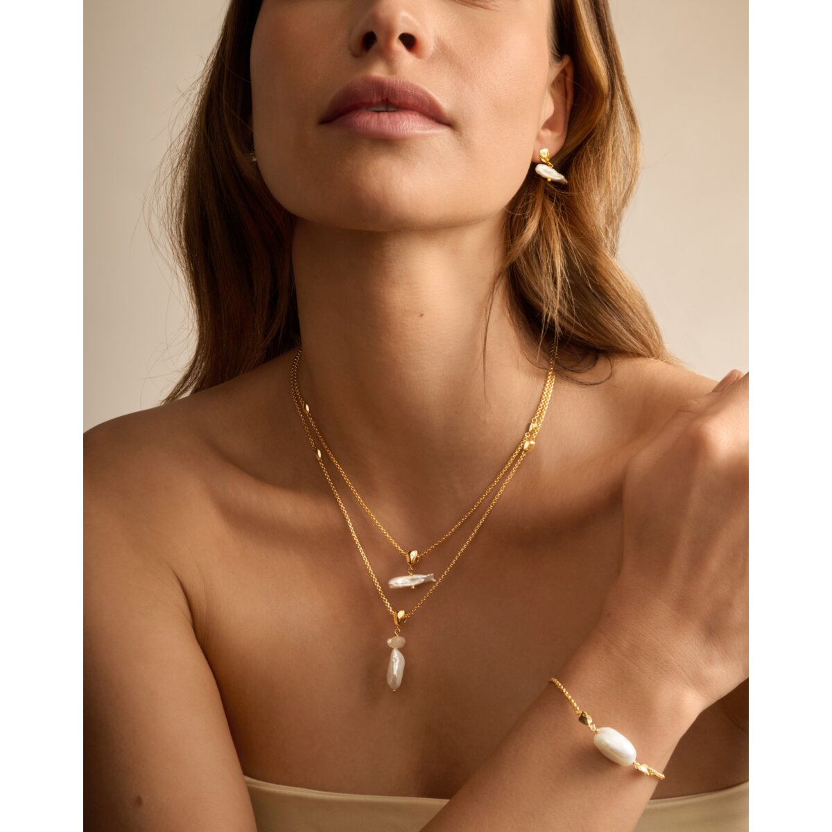 Katie Loxton | Sol Pearl Bar Necklace